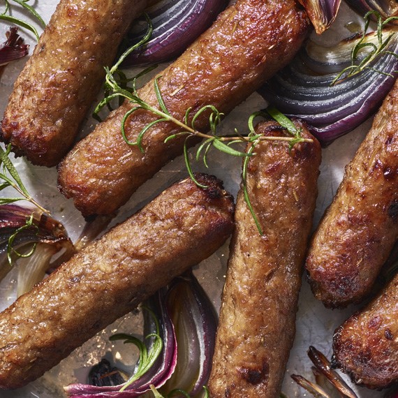 Vegetarian Red Onion & Rosemary Sausages