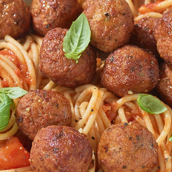 Vegan Tomato & Basil Meatballs
